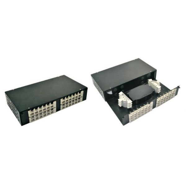 FTTH Fiber Optic Terminal Box , Drawer Type Rack Mounted Optical Distribution Panel