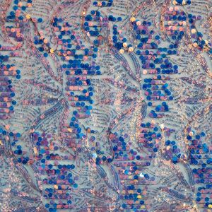 2021 Wholesale China Factory 3mm Embroidered Sequin Fabric clothes