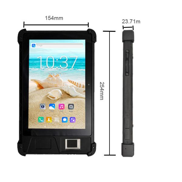 Cheap HF-FP08 Touch Screen Rugged Waterproof Handheld Tablet PC With Fingerprint Reader Easy To Secondary Development for sale