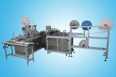 Cheap Flat 3 Ply Face Mask Making Machine With Computer Program Control for sale