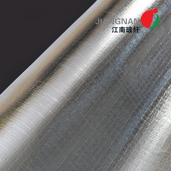 Aluminum Foil 0.4mm Fabric Fiberglass Insulation Cover 18 Micron