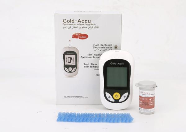 Cheap FDA Blood Glucose Level Testing Kit With Data Transfer / Software Support Option for sale