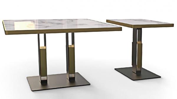Luxury Designer Furniture Bar Table Legs Materials Mild Steel 28'' / 41'' Height
