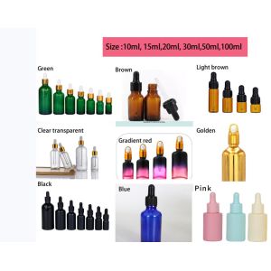 Skincare 2 Oz Frosted Dropper Bottles Clear Empty Dropper Bottles