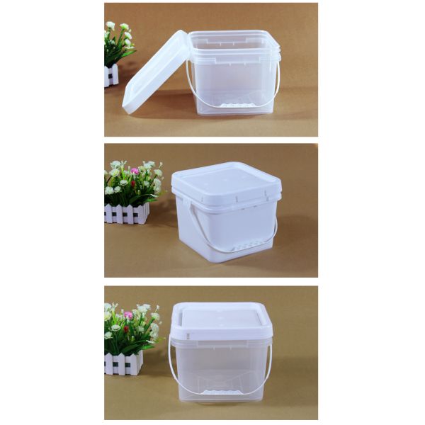 Custom Square Plastic Bucket With Lid For Refrigerator Marinated Fresh-keeping Box