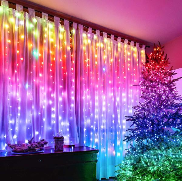 Cheap Multiple LED Scene Modes RGBW Intelligent Controlled Curtain Lights With Adjustable Brightness for sale