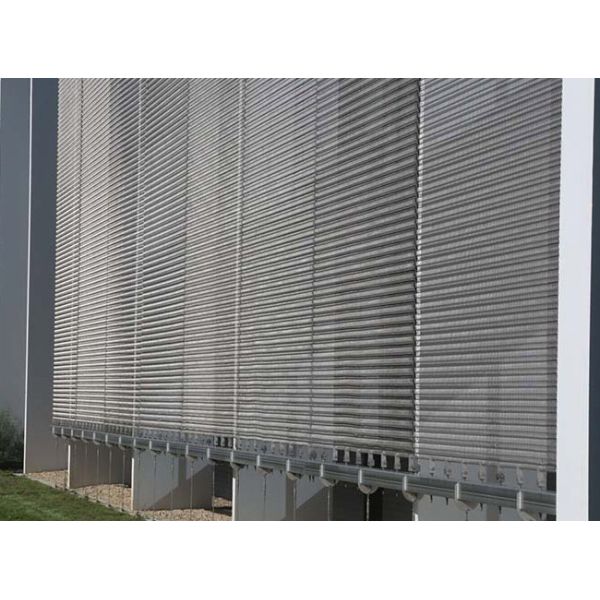 Stainless Steel 304 Straight Rod Architectural Spiral Mesh For Interior And Exterior Decoration