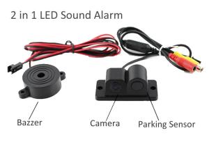 Best Parking Sensor 2 In 1 Car Auto Reverse Reversing Backup Radar Video System Distance Control CCD Parking Camera CMOS-450P wholesale