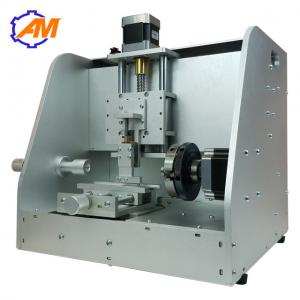 China nameplate gold ring brass plate engraving machine with rotary axis for sale on sale