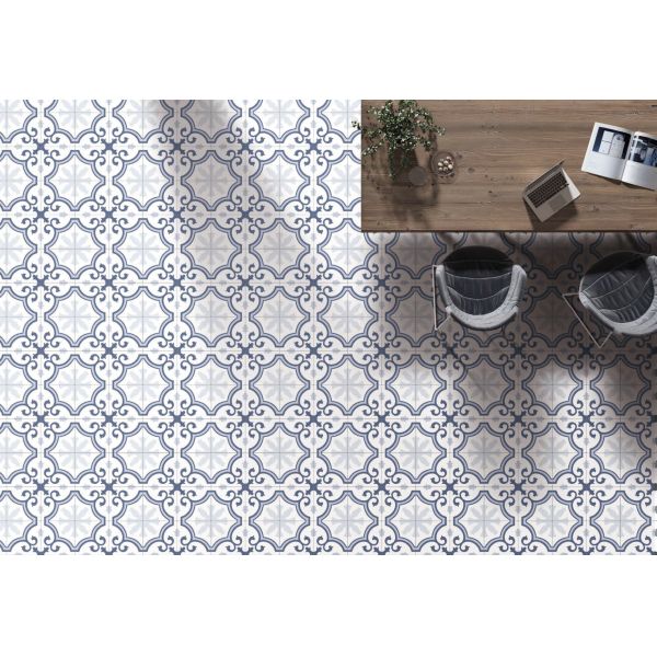 Light Blue 250x250mm Ceramic Rustic Tile for Indoor Floor