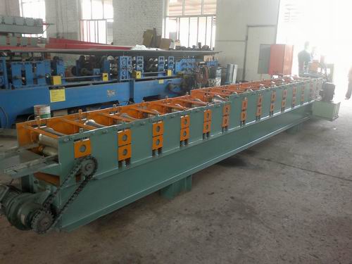 Big Round Ridge Capping Cold Roll Forming Machine Panasonic PLC Control