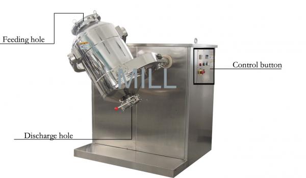 Cheap Lab 3d Powder Mixer Pharmaceutical Chemical Industrial Dry Powder Mixing Machine for sale