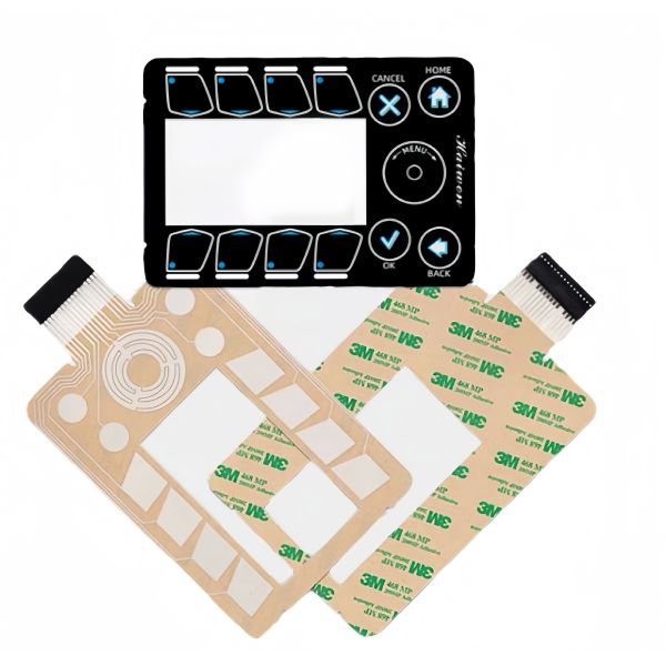 High Performance Capacitive Membrane Switch With Tactile Keys Adhesive