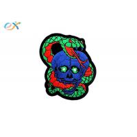 China Iron On Custom Embroidery Patches Mens T Shirt Clothes Colorful Logo Woven Tapes for sale