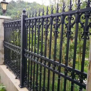 Best Wholesale 6ftx8ft garden black metal fences Wrought Iron Fence wholesale
