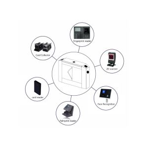 Electronic Security Auto Delay Closing Flap Barrier Turnstile