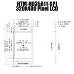 3.5 Inch Lcd Display 320x480 Spi Tft Module Panel With Lcd Controller Board