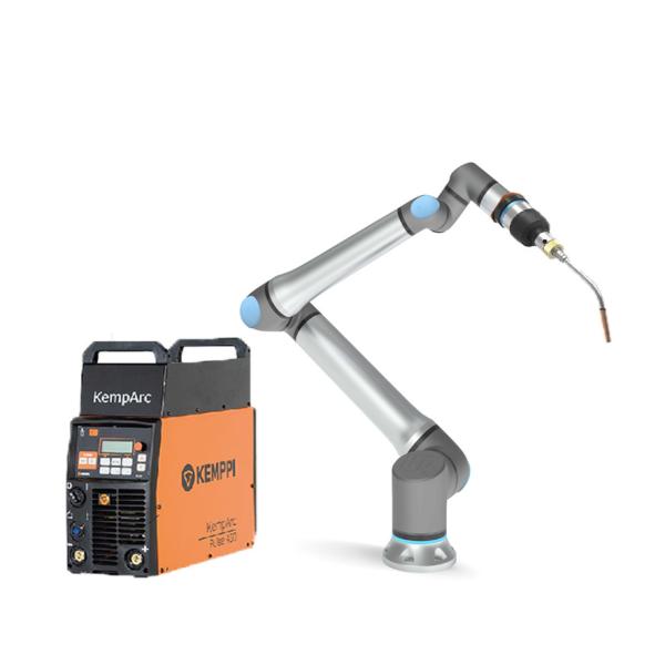 Cheap Universal Robot UR 20 Welding Cobot Arm with KEMPPI Welder and TBI Welding Torch and Clean Device for sale