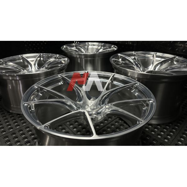 BMW Forged Wheels Polished Silver Brushed Face For F87 F80 F82 F90 M2 M3 M4 M5