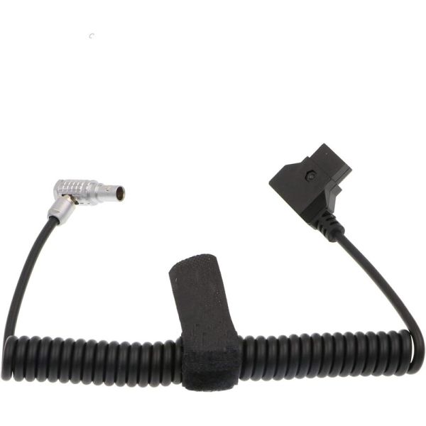 Spring D Tap Power Cable Right Angle Lemo 2 Pin For Teradek ARRI