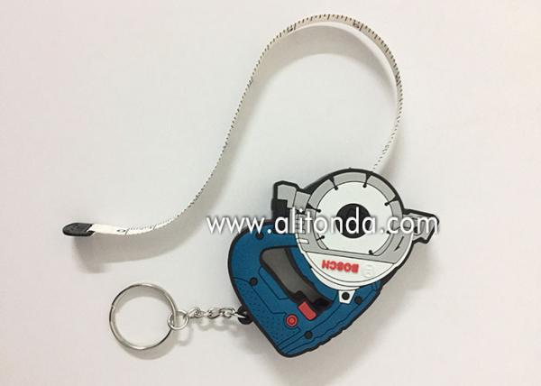 Tape measuring Mini with keychain promotional custom logo printing different color cute funny tapeline