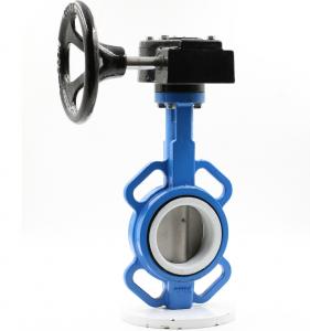 Best Jis Din Ansi Standard Center Line  Dn100 Handle Manual Type Ductile Iron Two Way Soft Seal butterfly valve wholesale