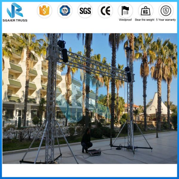 Spigot Finish Line Frame Lighting Gantry Systems Banner For Marathon Easy To Install