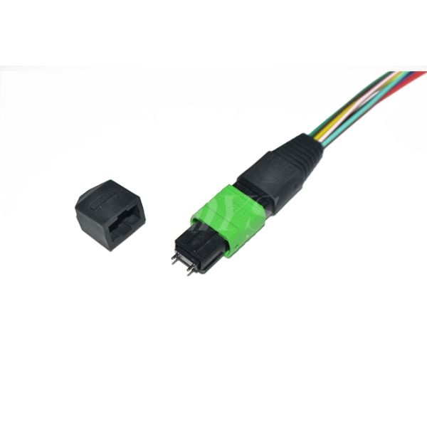 MPO/MTP to LC duplex 12 core ribbon fiber fanout Patch Cord