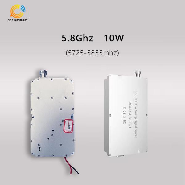 Cheap Sine Wave Digital Drone Jamming Module 2.4GHz-5.8GHz Frequency Range Multiple Jamming Modes for sale