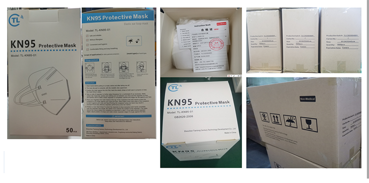 Stock Personal Protection Earloop Adjustable Dust White Face Mask