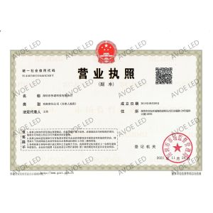 Shen Zhen AVOE Hi-tech Co., Ltd. Certifications