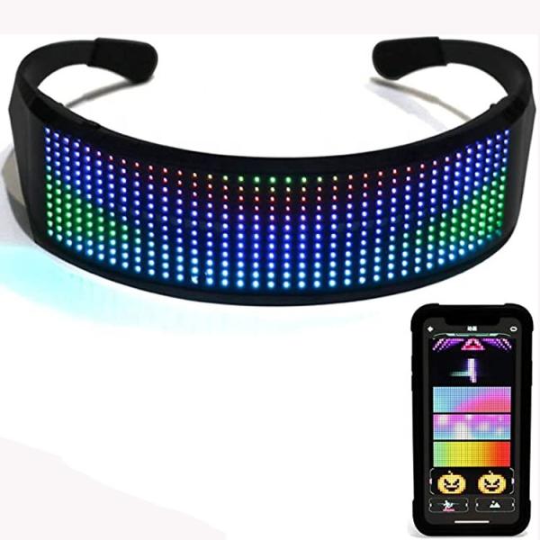 Cheap Programmable Anime LED Glasses Customizable Patterns USB Rechargeable App Control for sale
