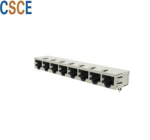 Best Multiple Color 8 Port RJ45 Connector , 8 Pin RJ45 Connector For Ethernet Interface wholesale