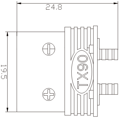 TX90 Injection Molding PCB Panel Mount Connector , Aircraft Male Female Plug Connector