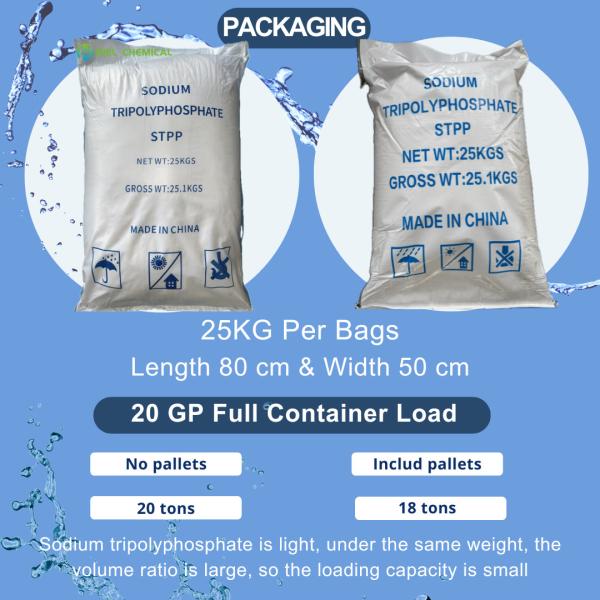 96% Industrial Grade Sodium Tripolyphosphate Use Na5P3O10 For Printing Dyeing