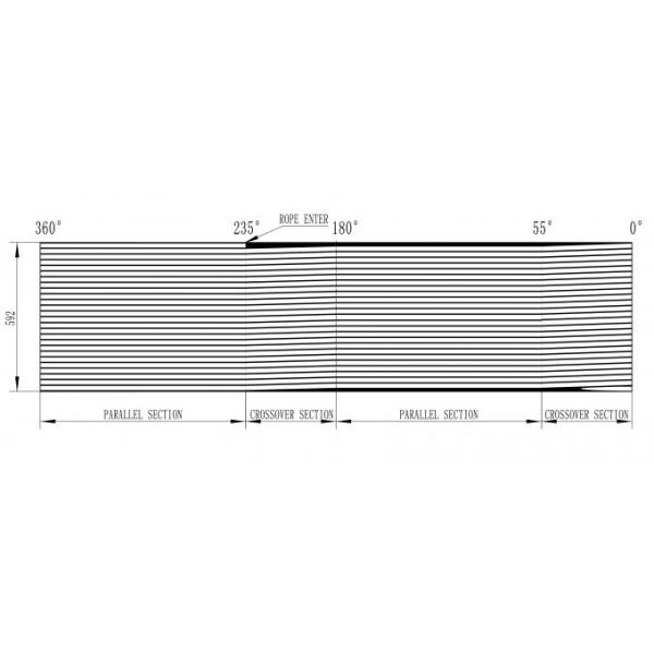 High Strength Steel Integral Type Wire Rope Winch Drum For Crane Winch