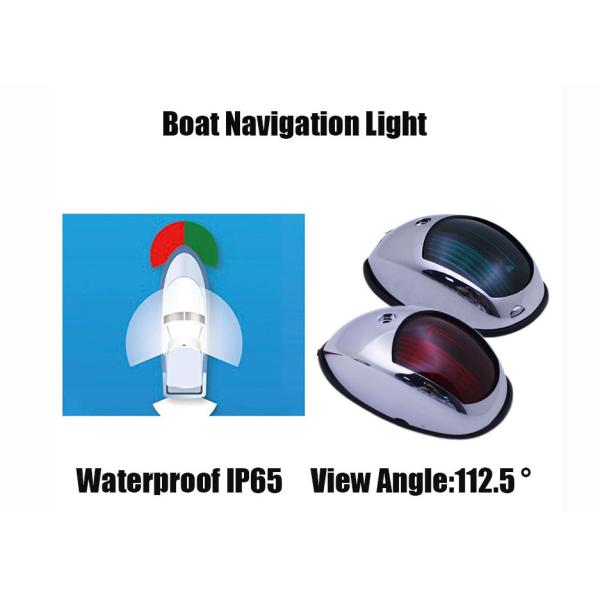 Waterproof Red Green Single Side Marine Bow Light LED Navigation Lights