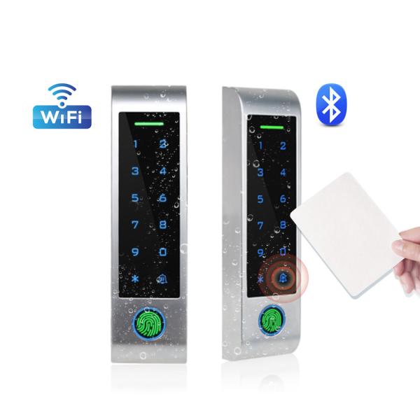 Cheap WIFI Tuya Smart Security Door Lock Biometric Fingerprint Access Control Reader with Metal Keypad IP66 Waterproof for sale
