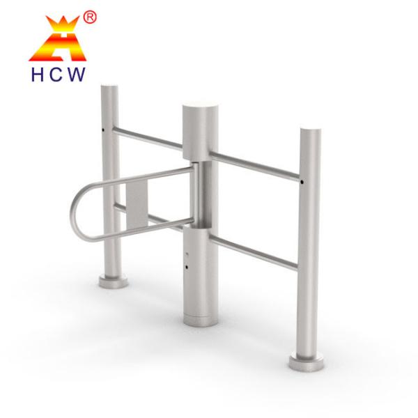 Waist High QR Code Reader Swing Barrier Turnstile 300-800mm Entrance Width