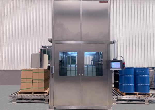 Cheap 200L/IBC Visual Positioning Auto Pallet Filling Machine for sale