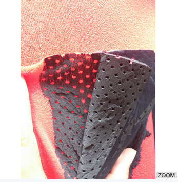 Perforated SCR 2mm Laminated Neoprene Fabric For Clothing Single Side
