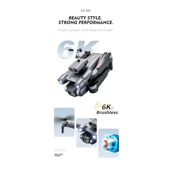 New Brushless Motor Drone Mini 8K HD Camera Obstacle Avoidance S1S Mini Professional Drone