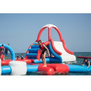 Interactive Inflatable Floating Water Park Airtight Funny Durable Easy