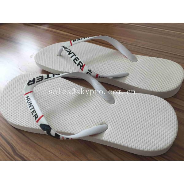 Microcellular Molded Rubber Products Beach Anti - Slip Summer Slipper With Jelly Strap