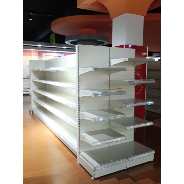 3FT 6FT Supermarket Display Shelving 80kgs 5 Tier White Shelf
