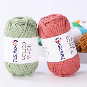 Best 70% Cotton 30% Nylon Core Tape Yarn For Crafting And Crochet Beginners wholesale