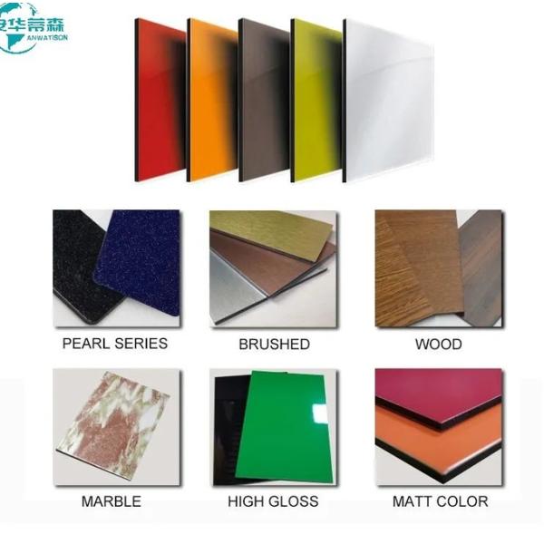High Gloss Brushed Aluminium Composite Panel 2440mm Acp Mirror Sheet 3mm 4mm