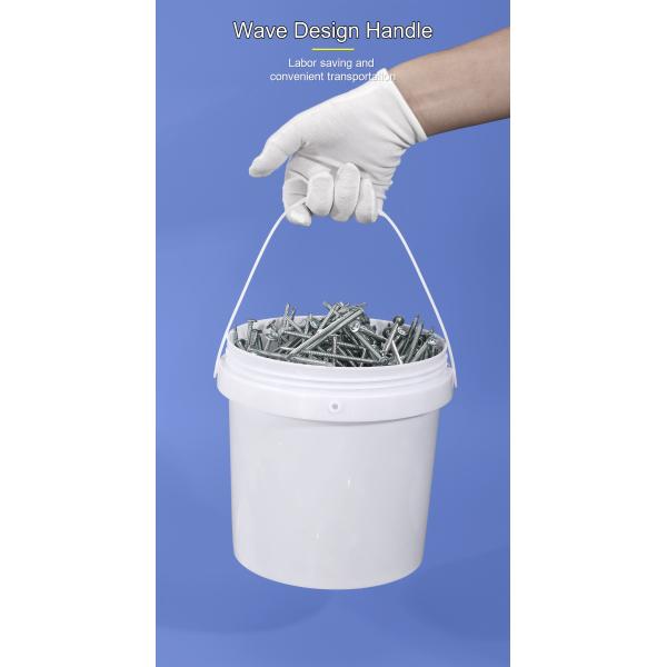 Wholesale Round Durable 5L 10L 20L 5Gal Plastic Bucket with Screw Top for Food Storage
