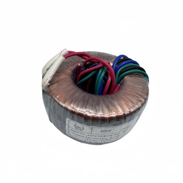 60Hz Custom Toroidal Transformer for Audio Amplifiers - Input/Output Voltage Design