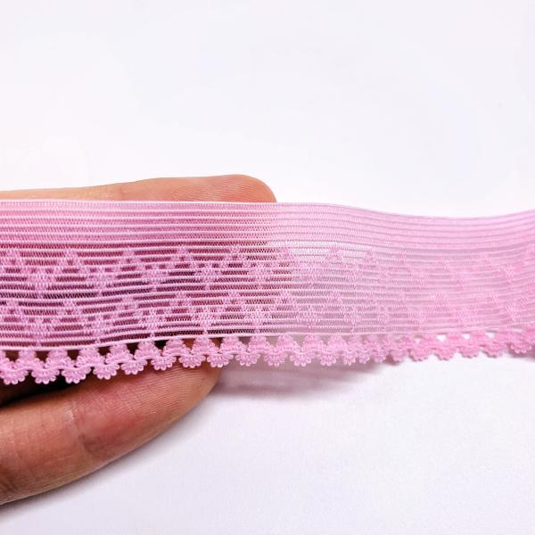 Factory customized free samples knitted elastic lace trims nylon elastic band webbing for clothing underwear bra panties